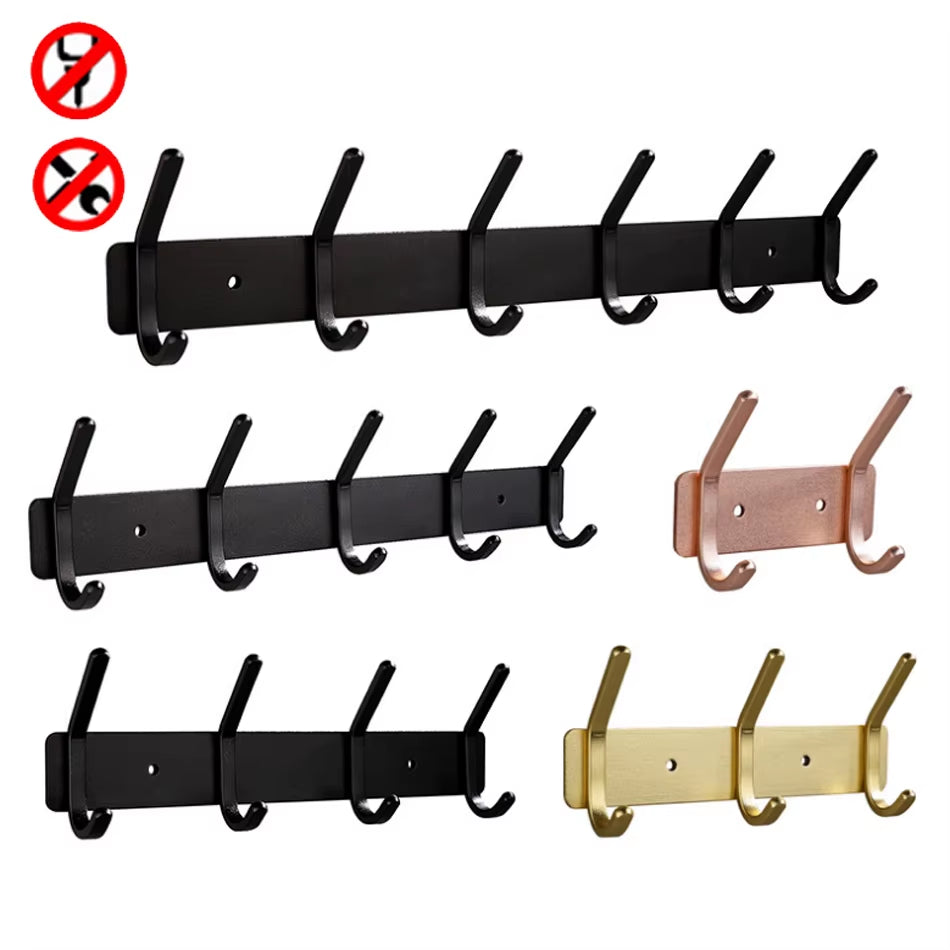 LuxeHook™ Rose Gold Wall Hooks – Sleek Storage, Effortless Style